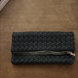Sole Society Woven Clutch
